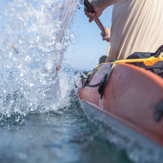 Man kayaking