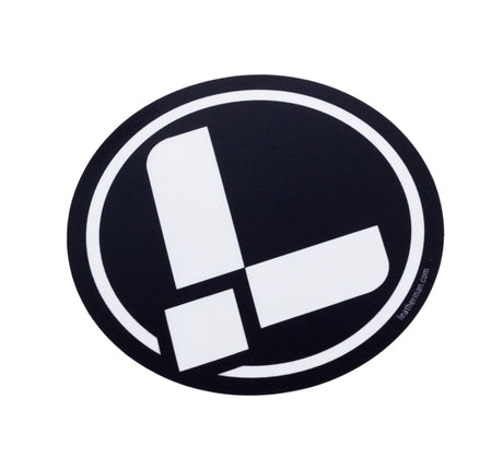 Translation missing: fr.Leatherman &quot;L&quot; logo that resembles a classic multitool as a sticker in black