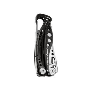 Translation missing: en.Black and silver Skeletool CX in a closed front position