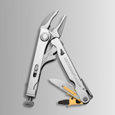 Translation missing: en.Batch #008: Captain's Crunch multitool open, showing pliers, blade, and bit driver