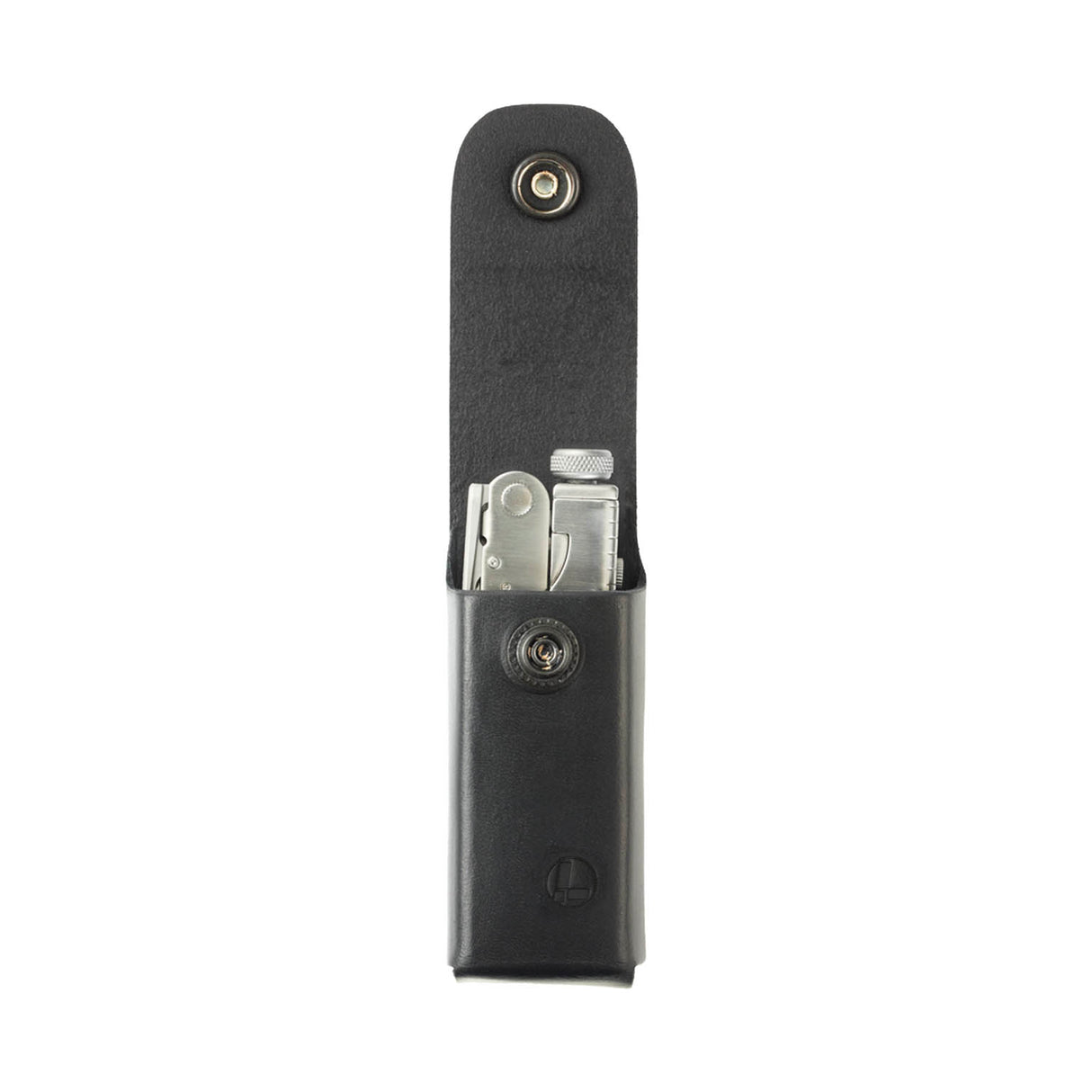 Translation missing: en.Leather Box Sheath Black 4.2" Open with tool inside