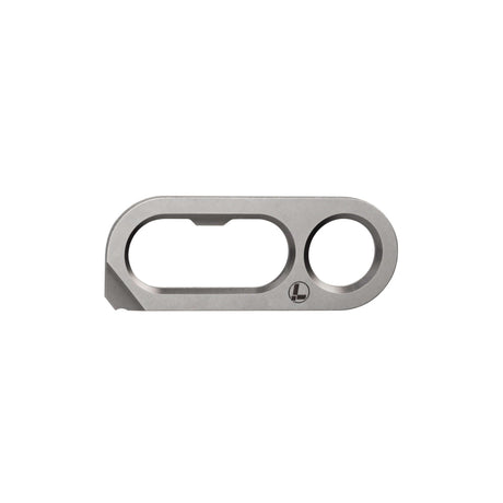 Translation missing: en.Leatherman OPNR from the front showing the milled details that are the function of the tool