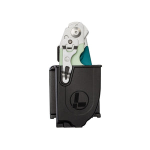Translation missing: en.Black Raptor® Rescue holster with a folded Leatherman Raptor® Rescue inside