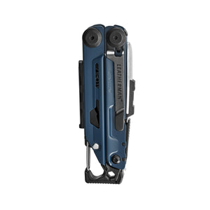 Translation missing: en.Nocturnal Leatherman Signal® multi-tool closed, featuring pocket clip, hammer, and various functions for outdoor and emergency use