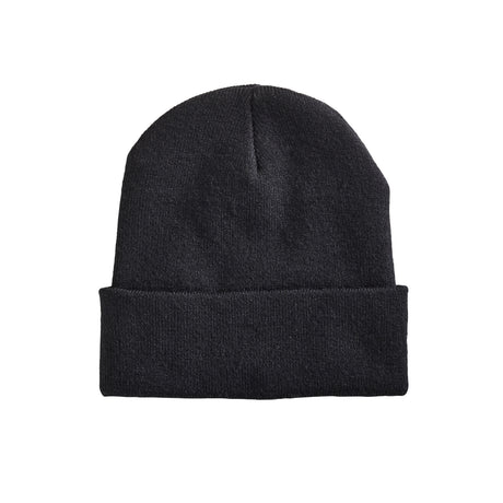 Translation missing: fr.Black back of the Leatherman Vintage Knit Beanie with no decal